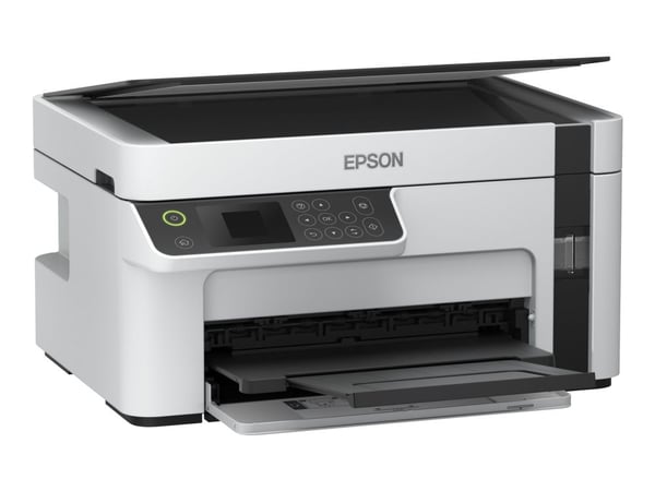 Epson EcoTank M2120 - Multifunksjonsskriver - S/H - ink-jet - A4/Legal (medie) - opp til 15 spm (trykking) - 150 ark - USB, Wi-Fi - hvit