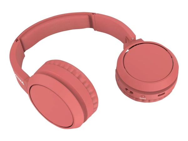 Philips TAH4205RD - Hodetelefoner med mikrofon - on-ear - Bluetooth - trådløs - lydisolerende - rød