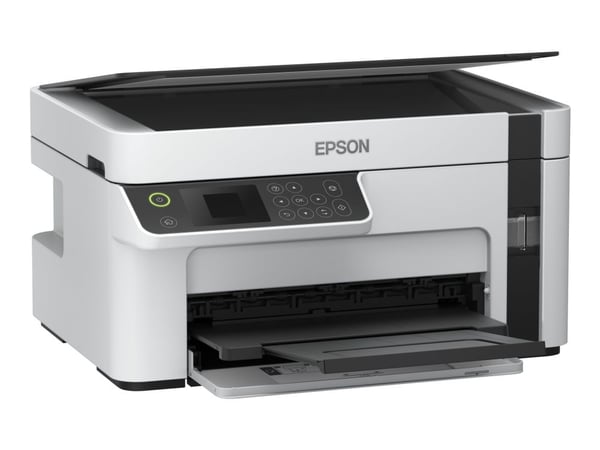 Epson EcoTank M2120 - Multifunksjonsskriver - S/H - ink-jet - A4/Legal (medie) - opp til 15 spm (trykking) - 150 ark - USB, Wi-Fi - hvit