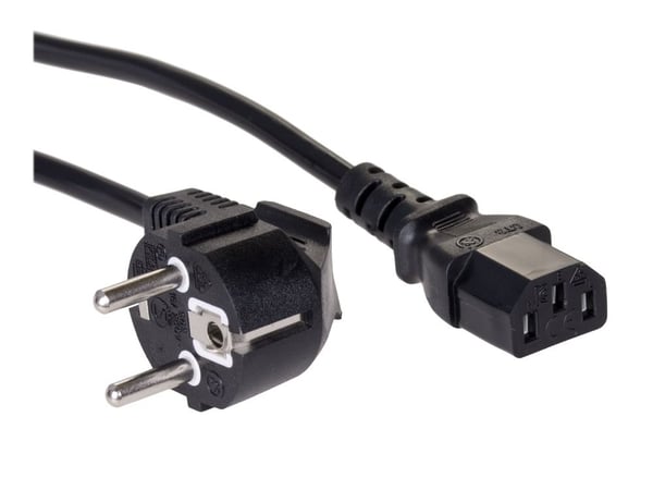 Akyga Copper Series AK-PC-01C - Johdinsarja - CEE 7/7 (han) vinklet til IEC 60320 C13 - 250 V - 10 A - 1,5 m - lajitelma