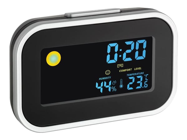 TFA-Dostmann 60.2015, Musta, Hopea, 0 - 50 °C, Akku, AAA, 1,5 V, 35 mm