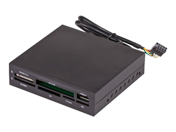 Akyga AK-CA-37 - Kortleser - 3,5" (CF, CF III, MS, MS Duo, MS PRO, Microdrive, miniSD, MMC, RS-MMC, SD, SDHC, xD) - USB 2.0