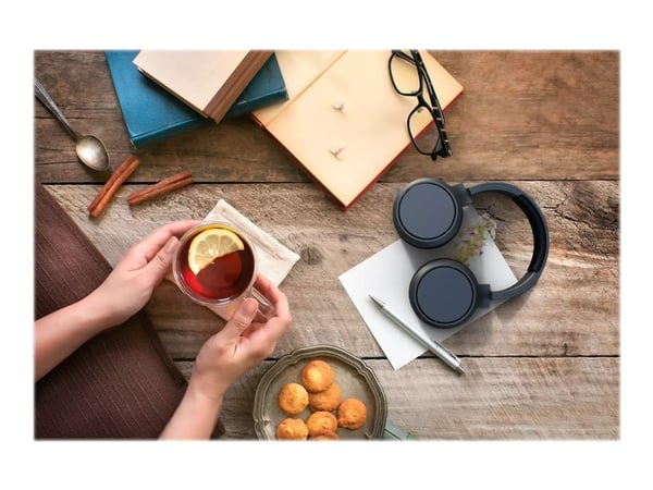 Philips TAH5205BK - Hodetelefoner med mikrofon - full størrelse - Bluetooth - trådløs - svart
