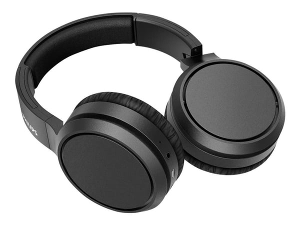 Philips TAH5205BK - Hörlurar med mikrofon - fullstorlek - Bluetooth - trådlös - svart