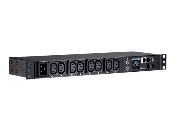 CyberPower Switched Metered-by-Outlet PDU81005 - Strømfordelerenhet (kan monteres i rack) - AC 100-120 V - Ethernet, USB, serial - inngang: IEC 603...