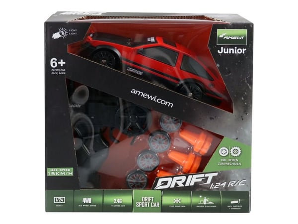 Amewi Drift, Urheiluauto, 1:24, 500 mAh, 189 g