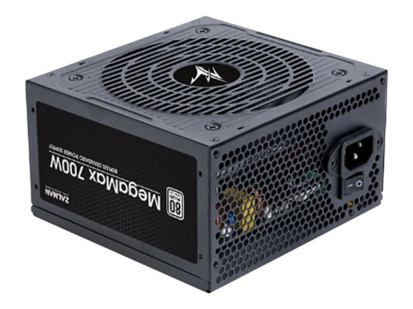ZALMAN MegaMax ZM700-TXII - Strømforsyning (sisäinen) - ATX12V 2.31 - 80 PLUS - AC 200-240 V - 700 Watt - aktiivinen PFC - aktiivinen PFC