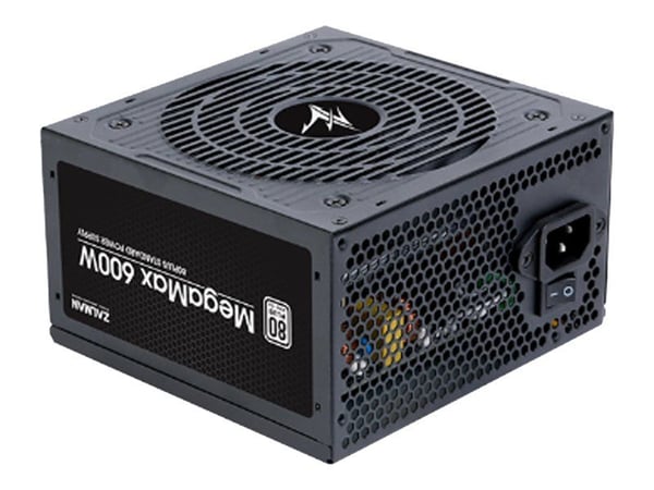 ZALMAN MegaMax ZM600-TXII - Strømforsyning (intern) - ATX12V 2.31 - 80 PLUS - AC 200-240 V - 600 watt - aktiv PFC