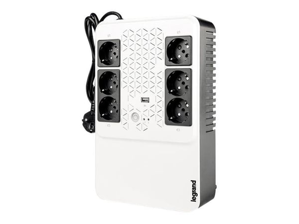 Legrand Keor Multiplug - UPS - AC 230 V - 480 Watt - 800 VA - 1-vaihe - 7 At - lähtöliittimet: 6 - Ranska