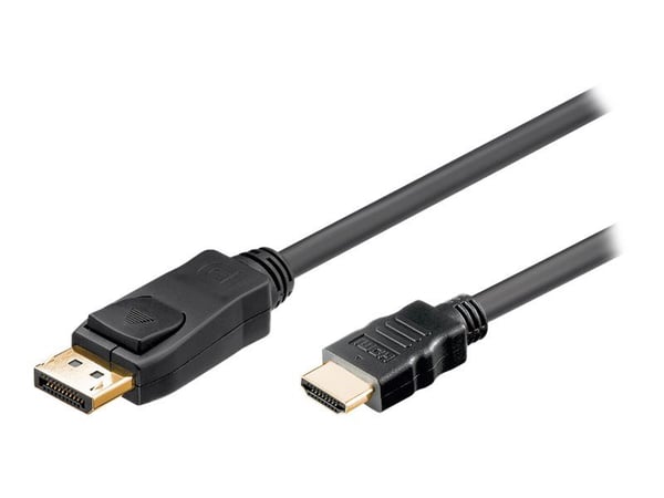 Akyga - Adapterkabel - DisplayPort hann til HDMI hann - 1.8 m - svart
