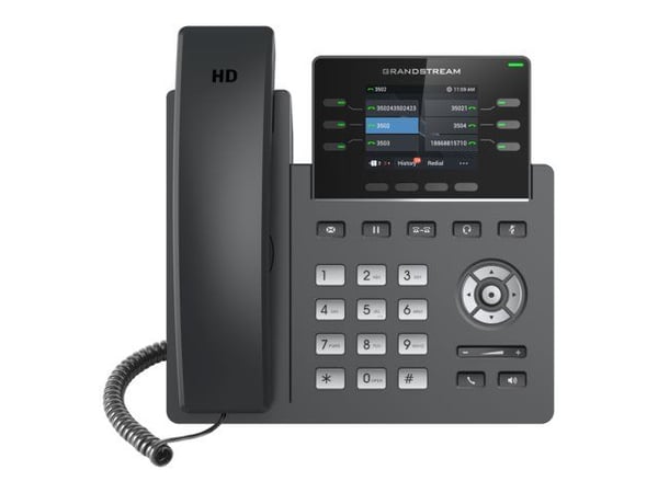 Grandstream GRP2613 - VoIP-telefon med anrops-ID/samtale venter - treveis anropskapasitet - SIP, RTCP, RTP, SRTP - 4 linjer