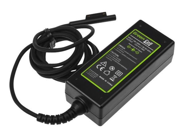 Green Cell PRO - Virtalähde - AC - 36 Watt - musta - Microsoft Surface Pro 3, Pro 4 -laitteille