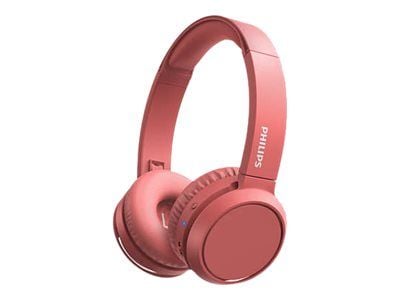 Philips TAH4205RD - Hodetelefoner med mikrofon - on-ear - Bluetooth - trådløs - lydisolerende - rød