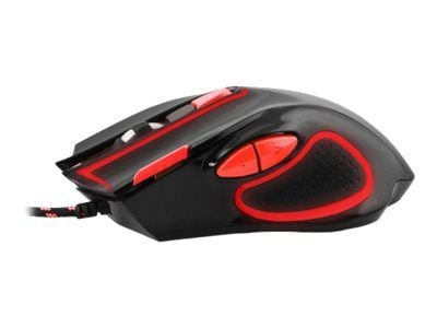 extreme MX401 HAWK - Mus - högerhänt - optisk - 7 knappar - kabelansluten - USB - svart-röd