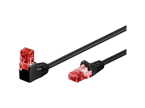Goobay 51514, 0,5 m, Cat6, U/UTP (UTP), RJ-45, RJ-45, Sort