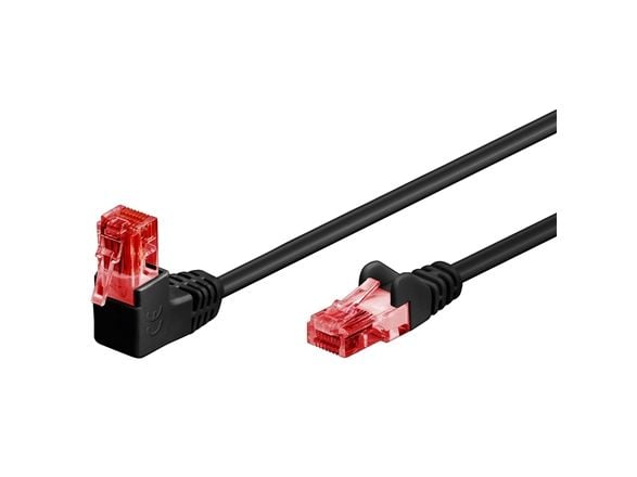 Goobay 51518, 5 m, Cat6, U/UTP (UTP), RJ-45, RJ-45, Sort