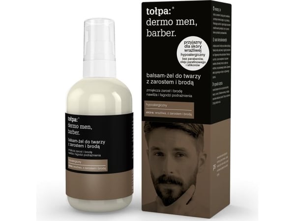 Tolpa Derma Men Barber Balm Gel for ansikt med skjeggvekst 75 ml