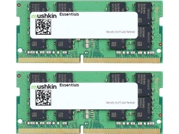 Mushkin Essentials, 32 GB, 2 x 16 GB, DDR4, 3200 MHz