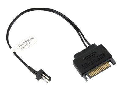 EkWaterBlocks Pumpun testausadapteri - Virtalähdeadapteri - 3-nastainen tuuletinliitin (uros) SATA-virtaan (uros) - 15 cm - 15 cm