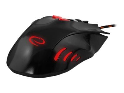 extreme MX401 HAWK - Mus - högerhänt - optisk - 7 knappar - kabelansluten - USB - svart-röd