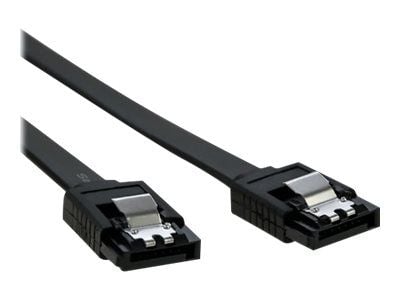Qoltec - SATA-kabel - Serial ATA 150/300/600 - SATA (hann) til SATA (hann) - 50 cm - svart