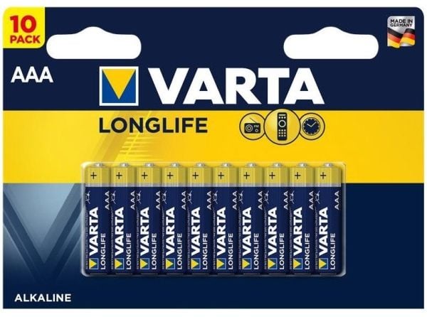 Varta Longlife - Batteri 10 x AAA - Alkalisk
