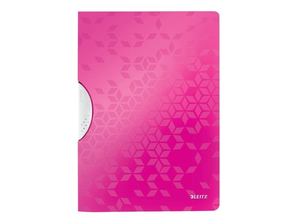 Leitz WOW ColorClip - Klipsfil - for A4 (210 x 297 mm) - kapasitet: 30 ark - metallisk rosa