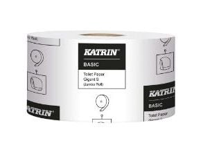 Toalettpapper katrin 117873 basic gigant s förpackning med 12 rullar