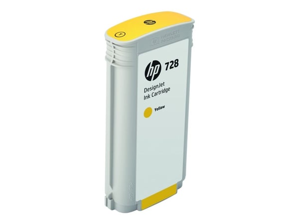 HP 728 - 130 ml - gul - original - DesignJet - blekkpatron - for DesignJet T730, T830