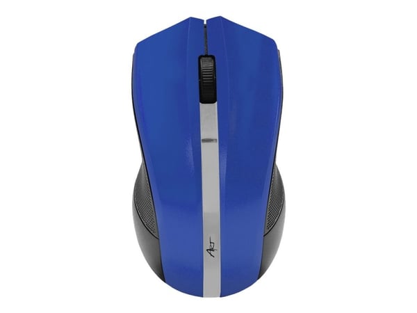 ART AM-97E - Mus - optisk - 3 knapper - trådløs - 2.4 GHz - USB trådløs mottaker - blå