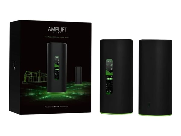 Ubiquiti AmpliFi Alien AFI-ALN - Wi-Fi-system - (ruter, utvider) - maske 1GbE - Wi-Fi 6 - Dobbeltbånd