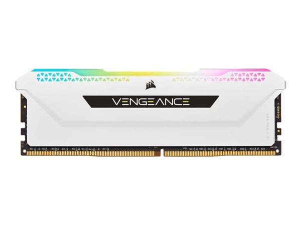 CORSAIR Vengeance RGB PRO SL - DDR4 - sats - 16 GB: 2 x 8 GB - DIMM 288-pin - 3200 MHz / PC4-25600 - CL16 - 1.35 V - ej buffrad - icke ECC - vit