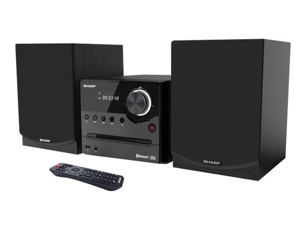Sharp XL-B512(BK), Kodin mikroaudiojärjestelmä, Musta, 1 levyt, Etu, 45 W, Banaaniliitin
