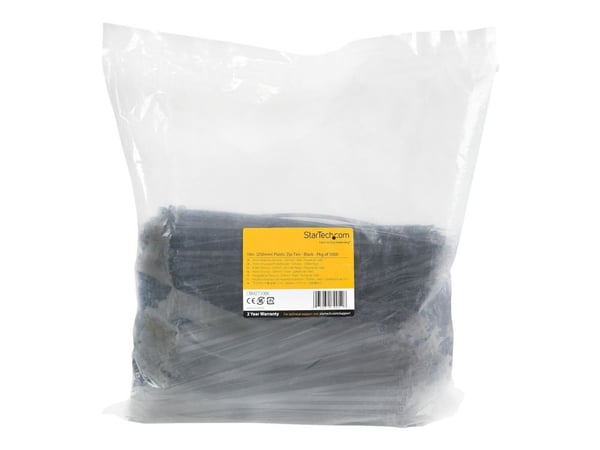 StarTech.com CBMZT10BK, Avattava johdinside, Nailon, Muovi, Musta, 6,8 cm, V2, -40 - 85 °C
