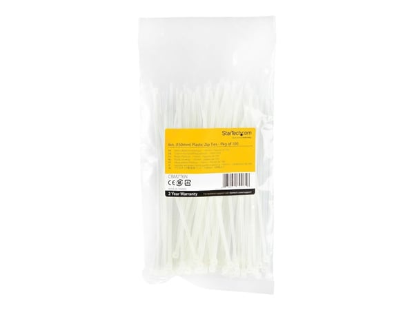 StarTech.com CBMZT6N, Avattava johdinside, Nailon, Muovi, Valkoinen, 3,6 cm, V2, -40 - 85 °C