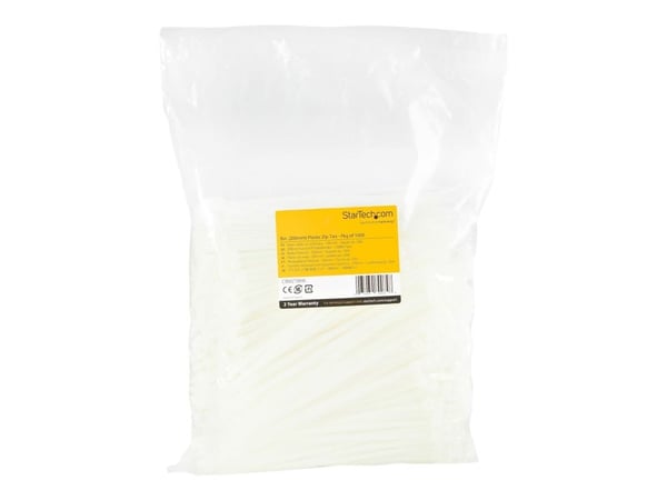 StarTech.com CBMZT8NK, Avattava johdinside, Nailon, Muovi, Valkoinen, 4 cm, V2, -40 - 85 °C