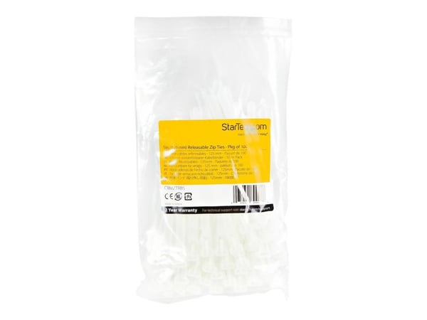 StarTech.com CBMZTRB5, Avattava johdinside, Nailon, Muovi, Valkoinen, 3 cm, V2, -40 - 85 °C