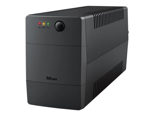 Trust Paxxon - UPS - AC 220-240 V - 480 watt - 800 VA - 9 Ah - USB - utgangskontakter: 2