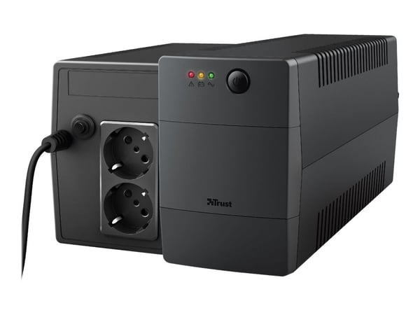 Trust Paxxon - UPS - AC 220-240 V - 480 watt - 800 VA - 9 Ah - USB - utgangskontakter: 2