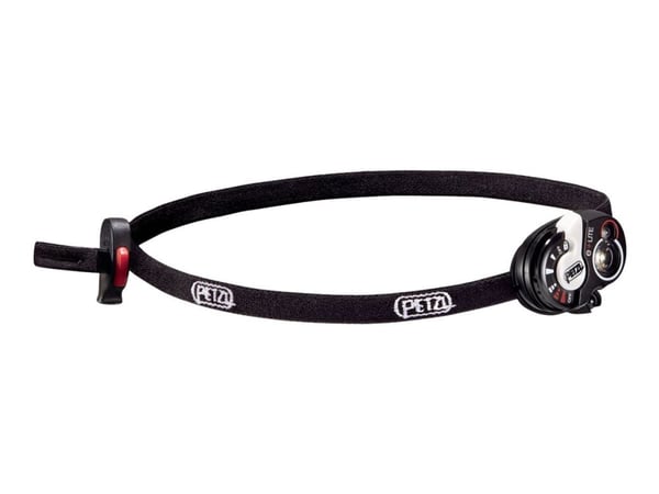 Petzl e+LITE - Hodelykt - LED - 5-modus - hvitt lys - 6000-7000 K - svart, hvit