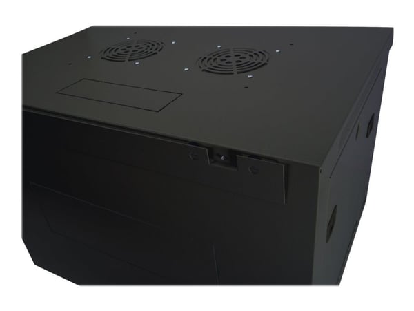 DIGITUS Dynamic Basic DN-19 16-U-EC-SW - Rack skåp - väggmontering - RAL 9005, svart - 12U - 19"