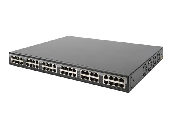 DIGITUS DN-95117 - Tehosuutin (telineeseen asennettava / ulkoinen) - AC 100-240 V - 370 wattia - lähtöliittimet: 24 - 1U - 19"