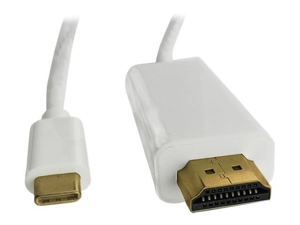 Qoltec 50414, 1 m, HDMI-tyyppi A (vakio), USB Type-C, Uros, Uros, Suora