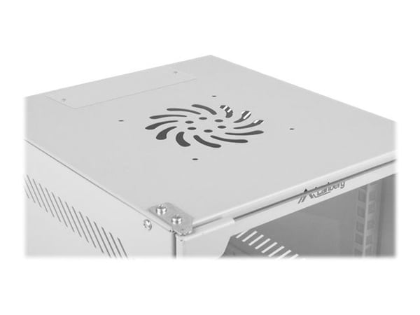 Lanberg - Rack skap - veggmonterbar - RAL 7035, grå - 12U - 10"