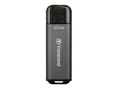 Transcend JetFlash 920 - USB flash-enhet - 512 GB - USB 3.2 Gen 1 - rymdgrå