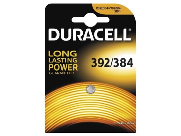 Duracell 384/392 - Paristot SR41 - sølvoxid - 45 mAh