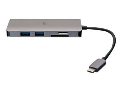 C2G USB-C® Mini Dock with HDMI, 2x USB-A, Ethernet, SD Card Reader, and USB-C Power Delivery up to 100W - 4K 30Hz - Dokkingstasjon - USB-C / Thunde...