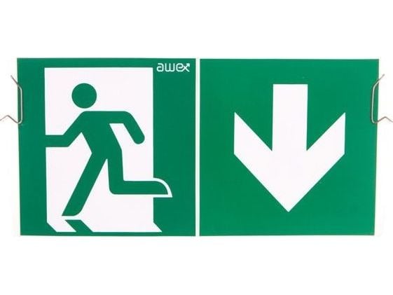 AWEX Plexa EXIT P + monteringsfjädrar + piktogram PU31 PU41 - ETE/PLX/PU31,PU41 (PU31,PU41)