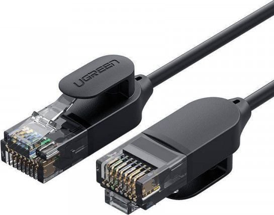 UGREEN NW122 Ethernet RJ45, Cat.6A, UTP, nätverkskabel 0,5 m (svart)