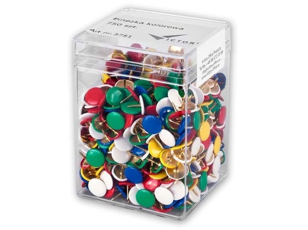 Victory Office Produkt Fargede pinner, 750 stykker (3751)